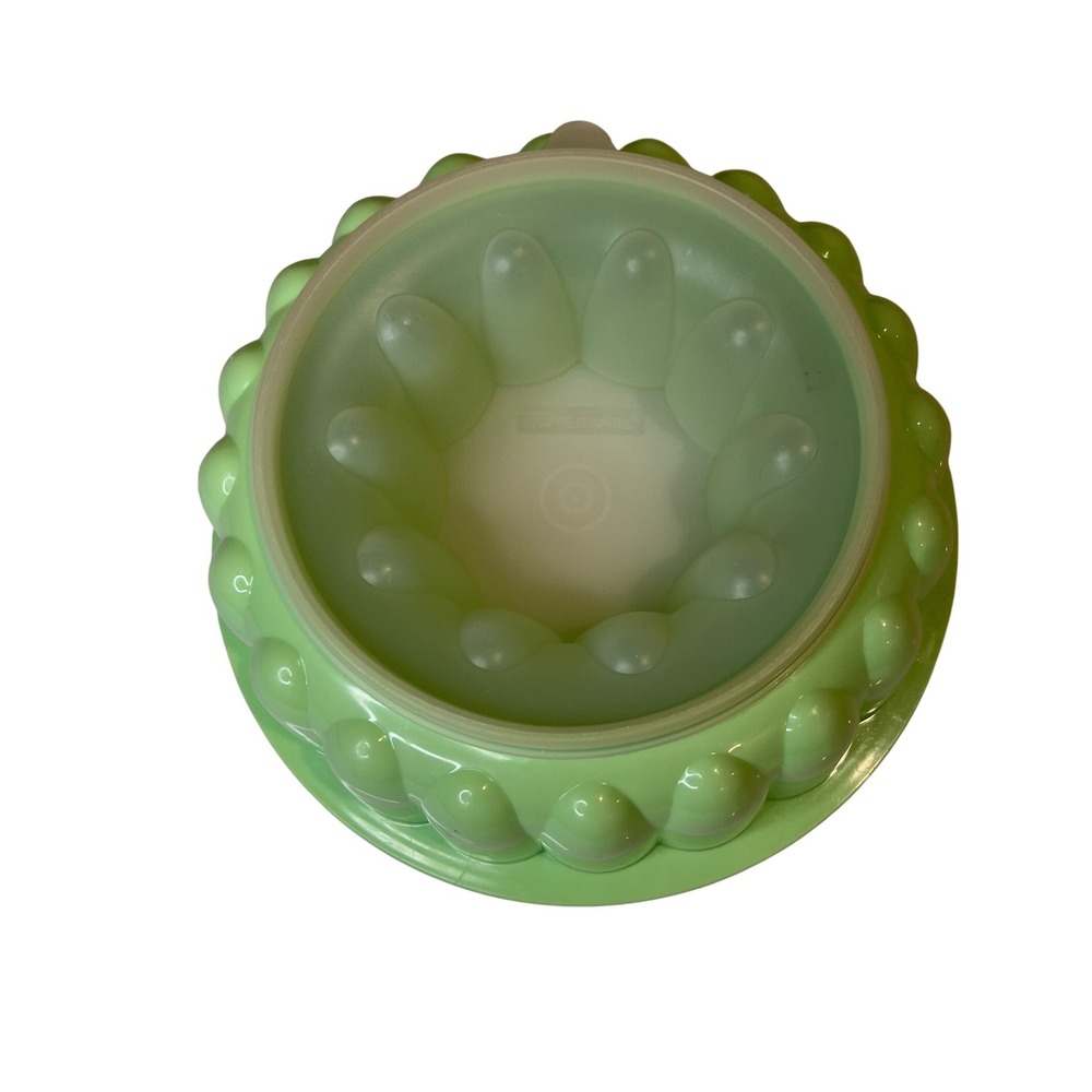 Vintage Tupperware Jello Mold Green Ring Mold‎ with Lid 1970s Retro Kitchenware